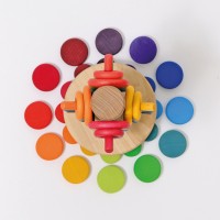 Load image into Gallery viewer, Wooden Rainbow Coins
